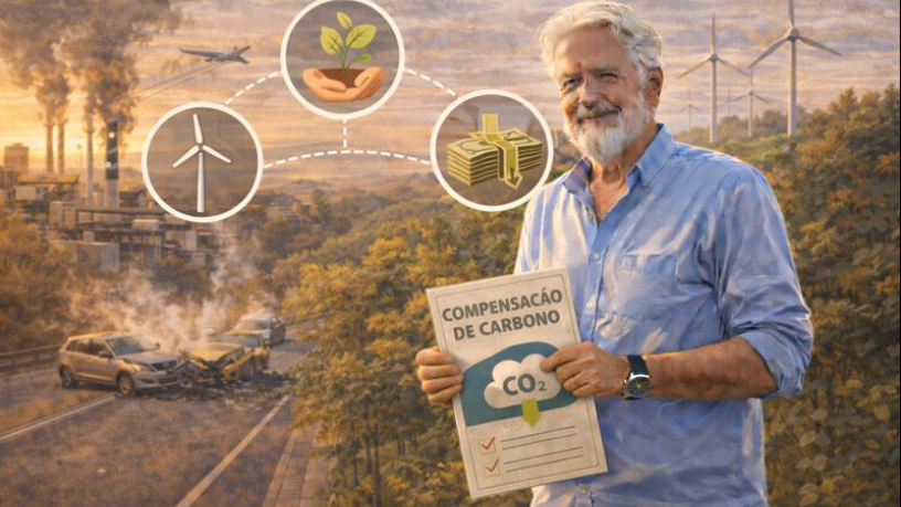 A compensação de carbono permite que empresas reduzam impacto ambiental com estratégias mensuráveis, observa Aldo Vendramin.