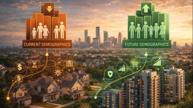 Alex Nabuco dos Santos destaca como a mudança demográfica redefine decisões imobiliárias de longo prazo.